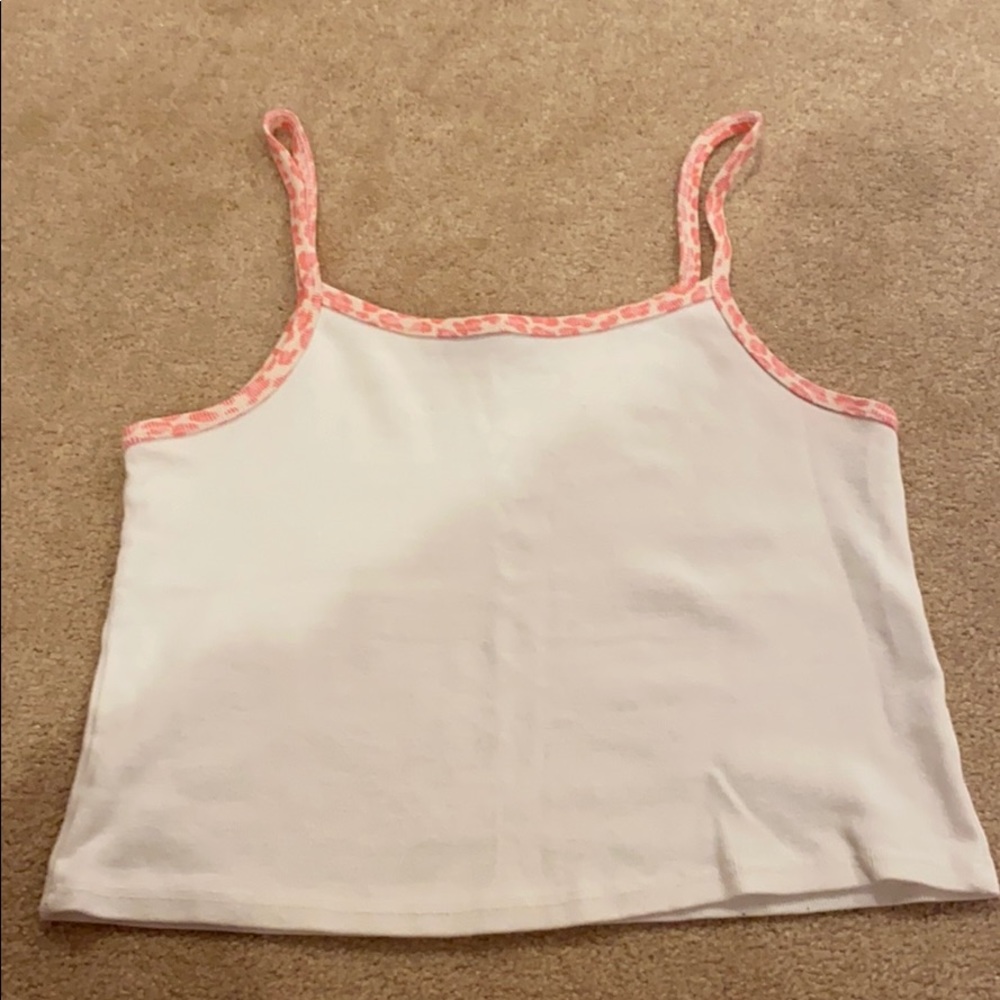 white cheetah trim tank